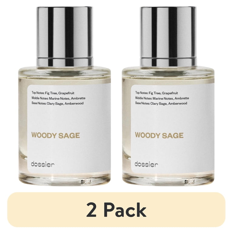 2 pack) Dossier Woody Sage Eau De Parfum, Inspired by Jo Malone's