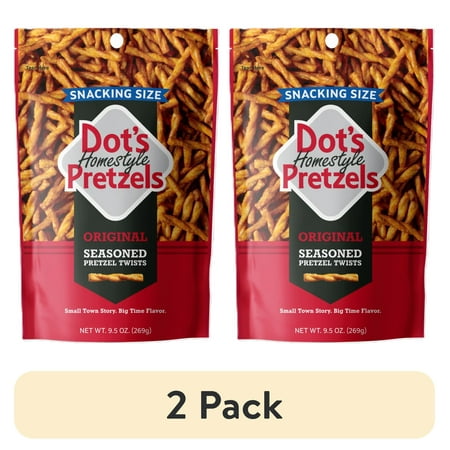 (2 pack) Dot's Pretzels, Original Seasoned Pretzel Twists, 9.5 oz DRC