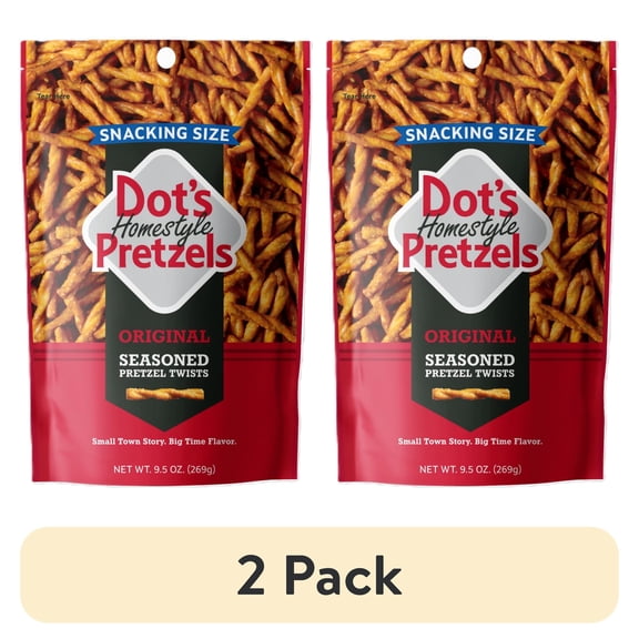 (2 pack) Dot's Pretzels, Original Seasoned Pretzel Twists, 9.5 oz DRC