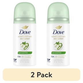 (2 pack) Dove Advanced Care Antiperspirant Deodorant Spray For Women Cool Essentials 1 oz
