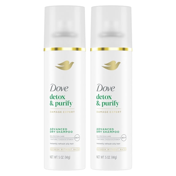 (2 pack) Dove Advanced Dry Shampoo Detox & Purify, 5 oz