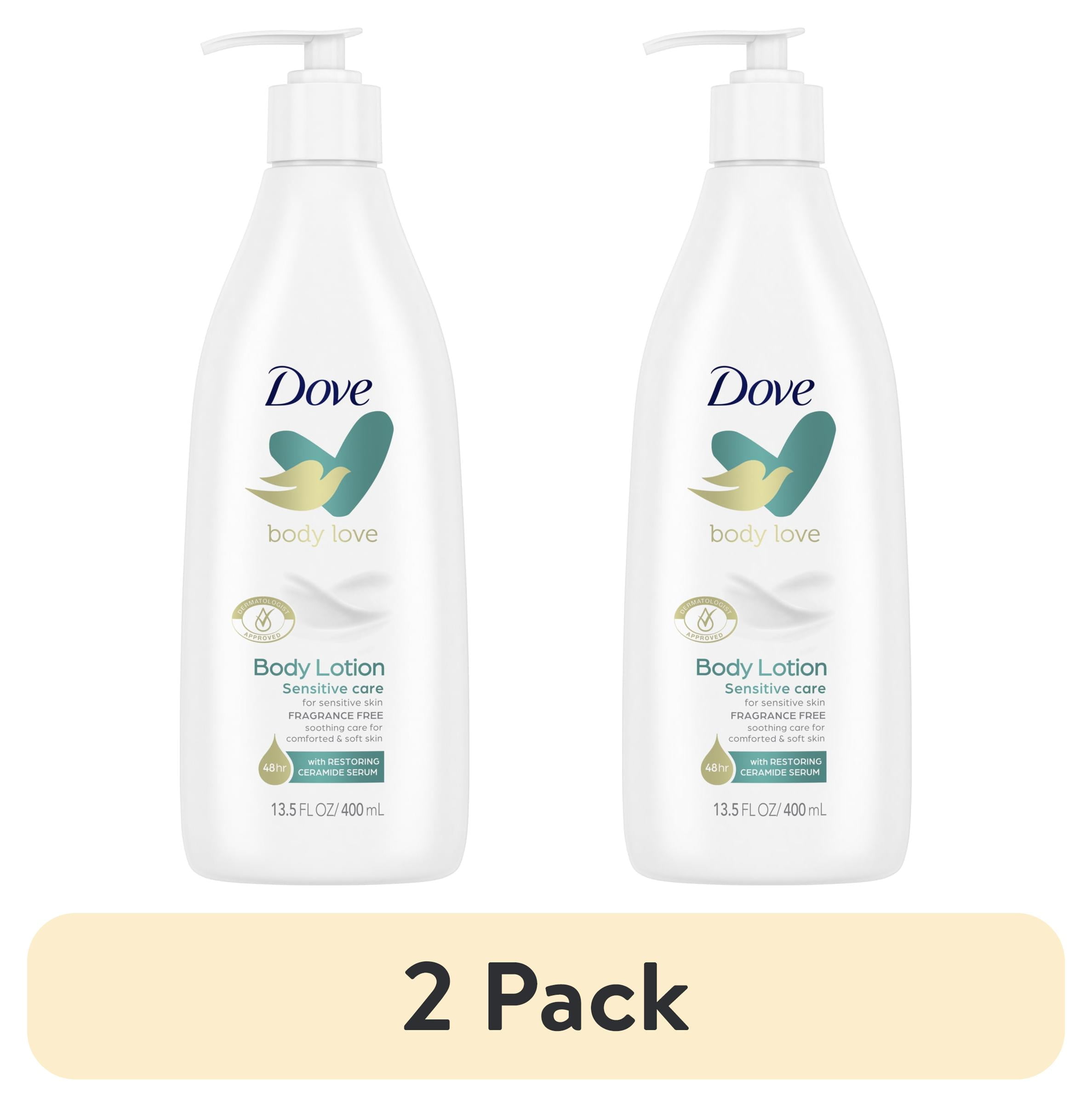 (2 pack) Dove Body Love Sensitive Care Softening Non Greasy Body Lotion ...