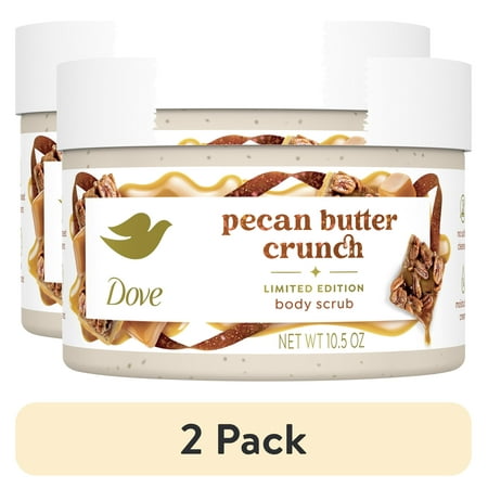 (2 pack) Dove Body Scrub Pecan Pie for Deep Nourishment Holiday Treats Limited Edition, 10.5 oz