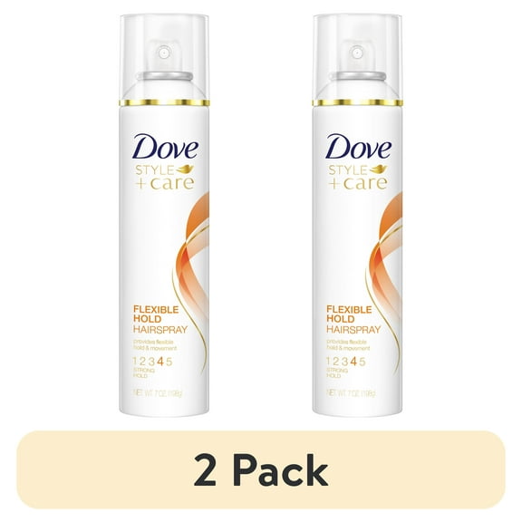 (2 pack) Dove Extra Hold Styling Hair Spray Smooth & Protect Against Frizz & Humidity 24H Frizz Control, 7 oz