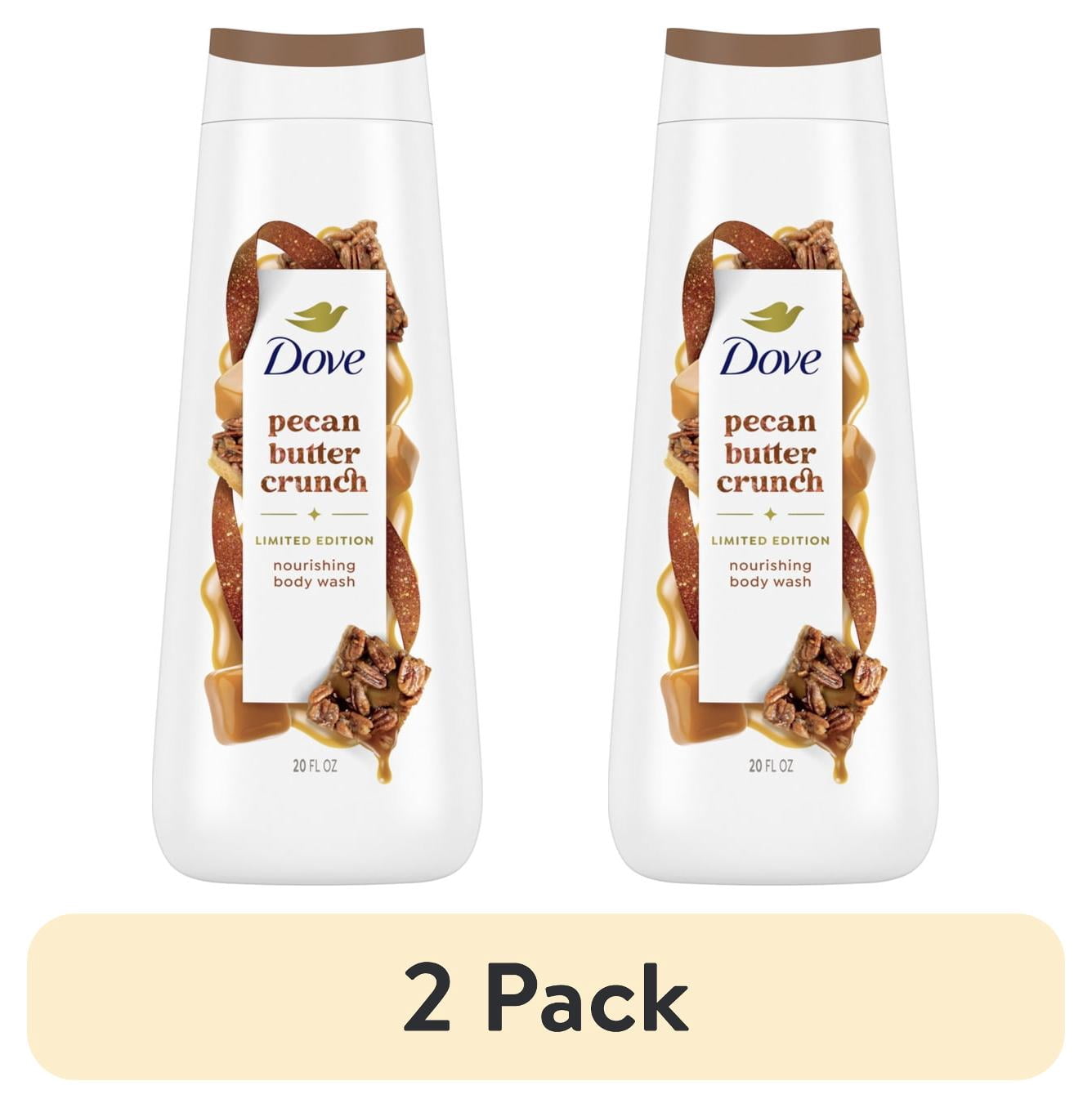 (2 pack) Dove Limited Edition Holiday Treats Body Wash For Deep Nourishment Pecan Buttercrunch ,20 fl oz