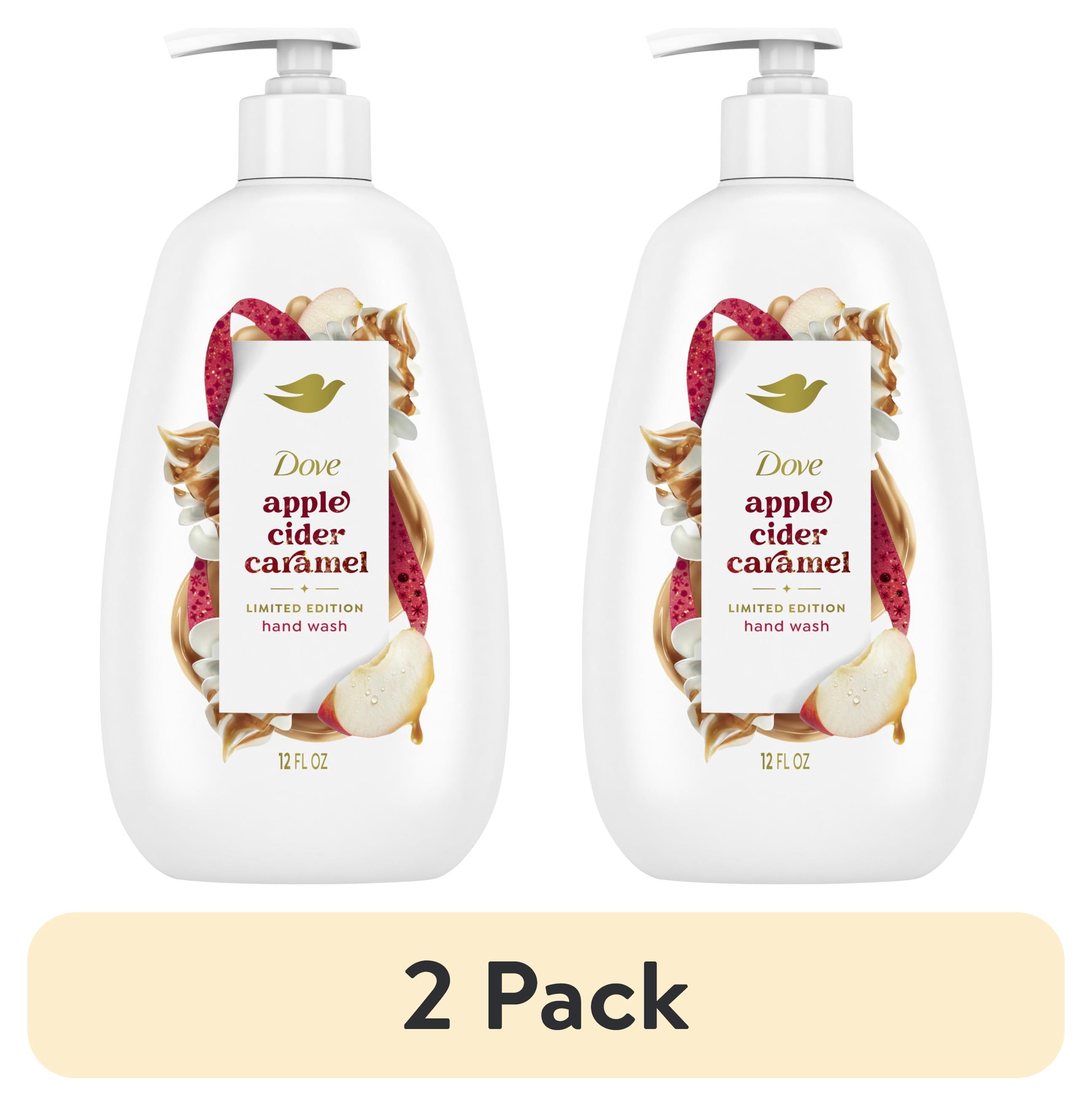 (2 pack) Dove Limited Edition Holiday Treats Liquid Hand Wash For Deep Nourishment Apple Cider Carmel ,12 fl oz