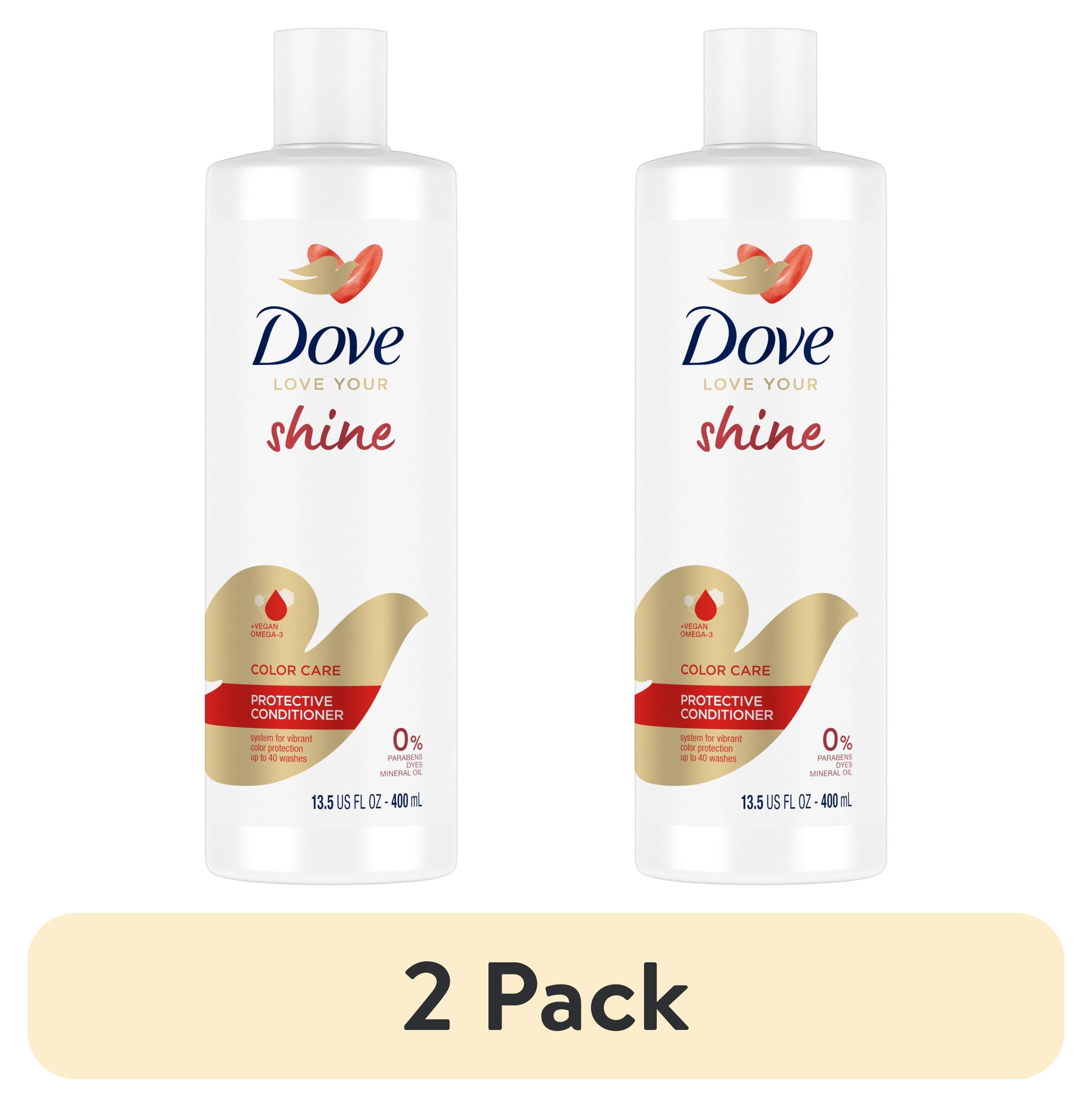 (2 pack) Dove Love Your Shine Conditioner for Colored hair, 13.5 oz