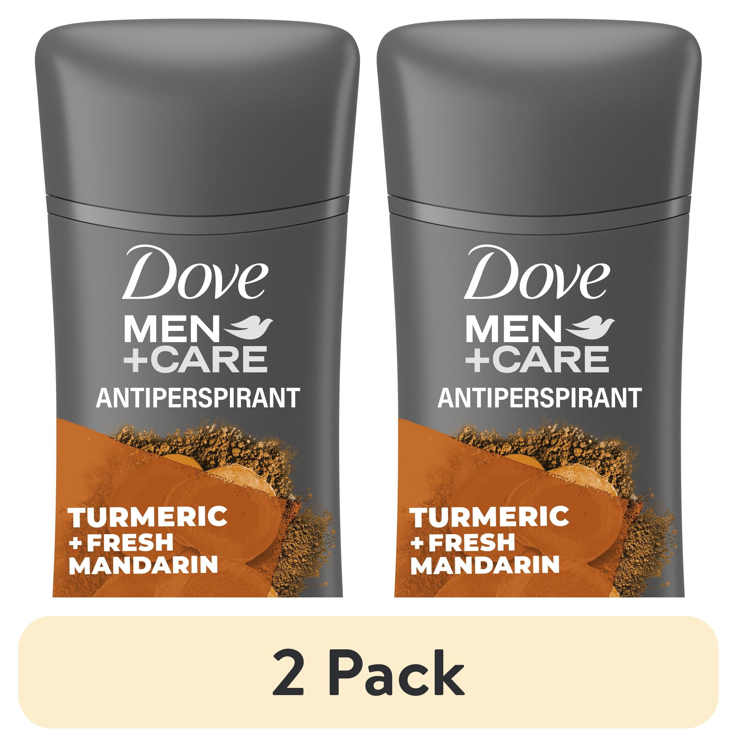 2 pack) Dove Men+Care Antiperspirant Turmeric & Fresh Mandarin
