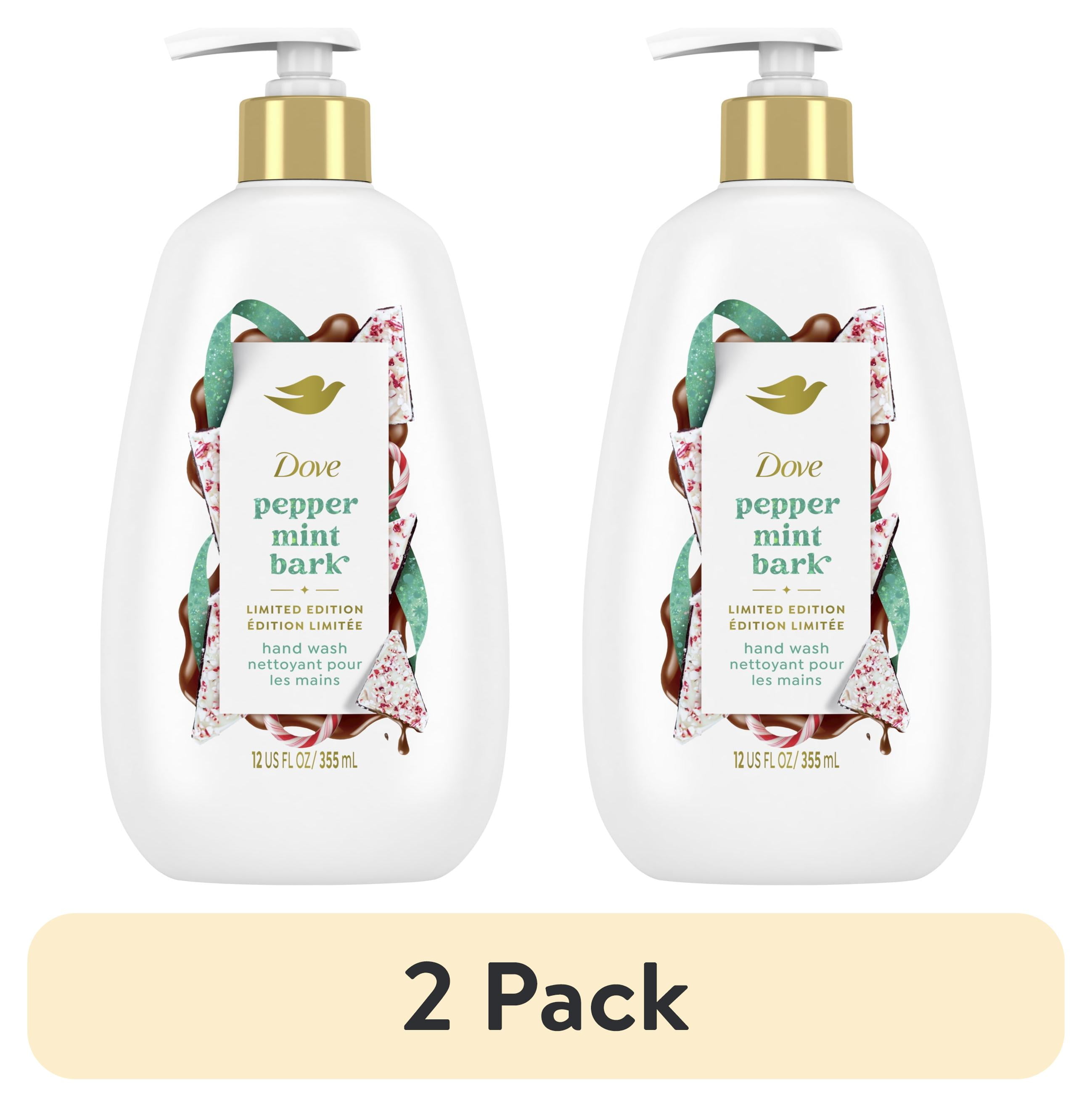 (2 pack) Dove Limited Edition Holiday Treats Liquid Hand Wash For Deep Nourishment Peppermint Bark ,12 fl oz