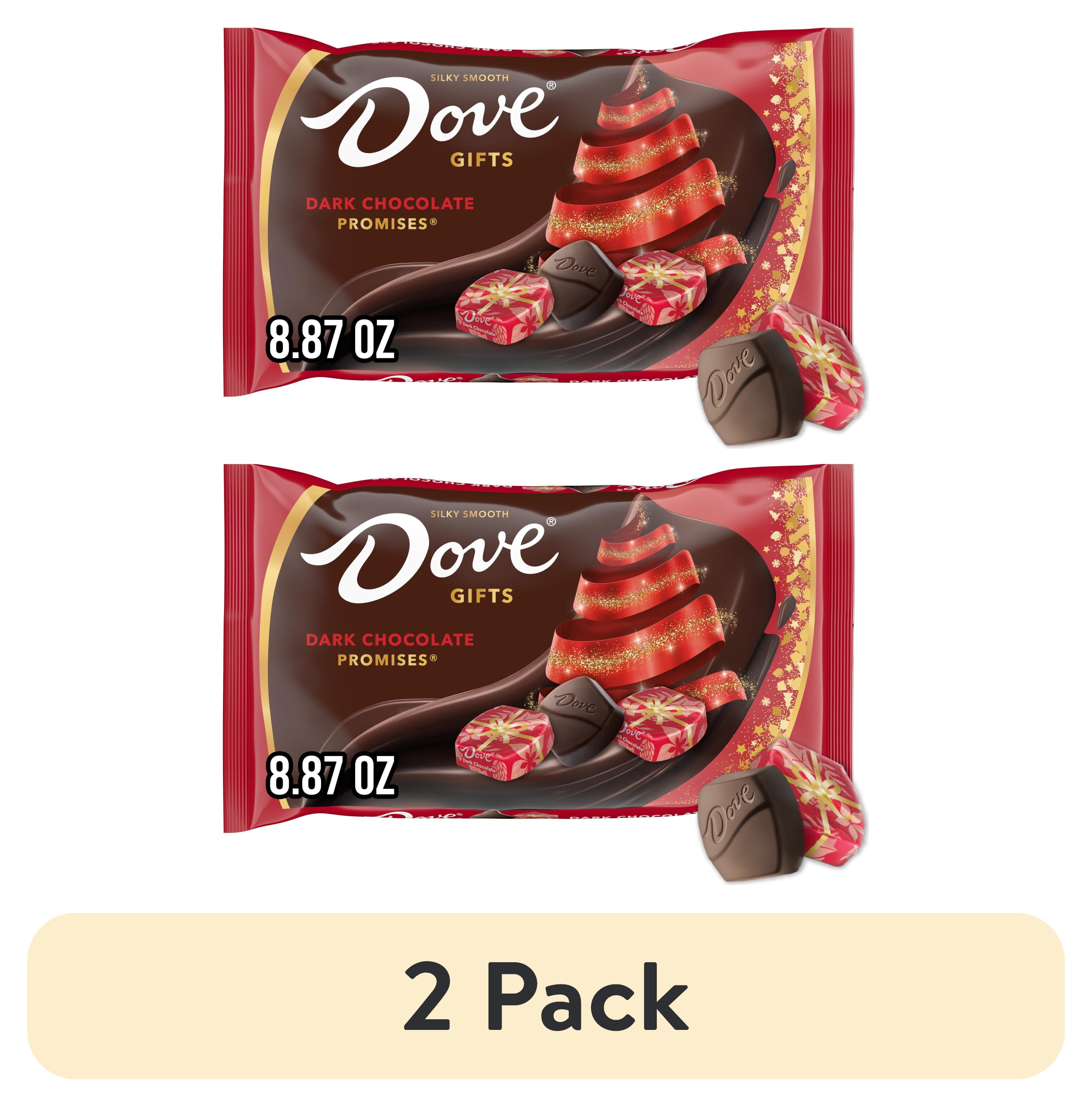 (2 pack) Dove Promises Dark Chocolate Christmas Candy Gifts - 8.87 oz Bag