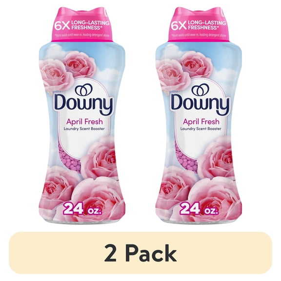 (2 pack) Downy Laundry Scent Beads, In-Wash Scent Booster, April Fresh Scent, 24oz