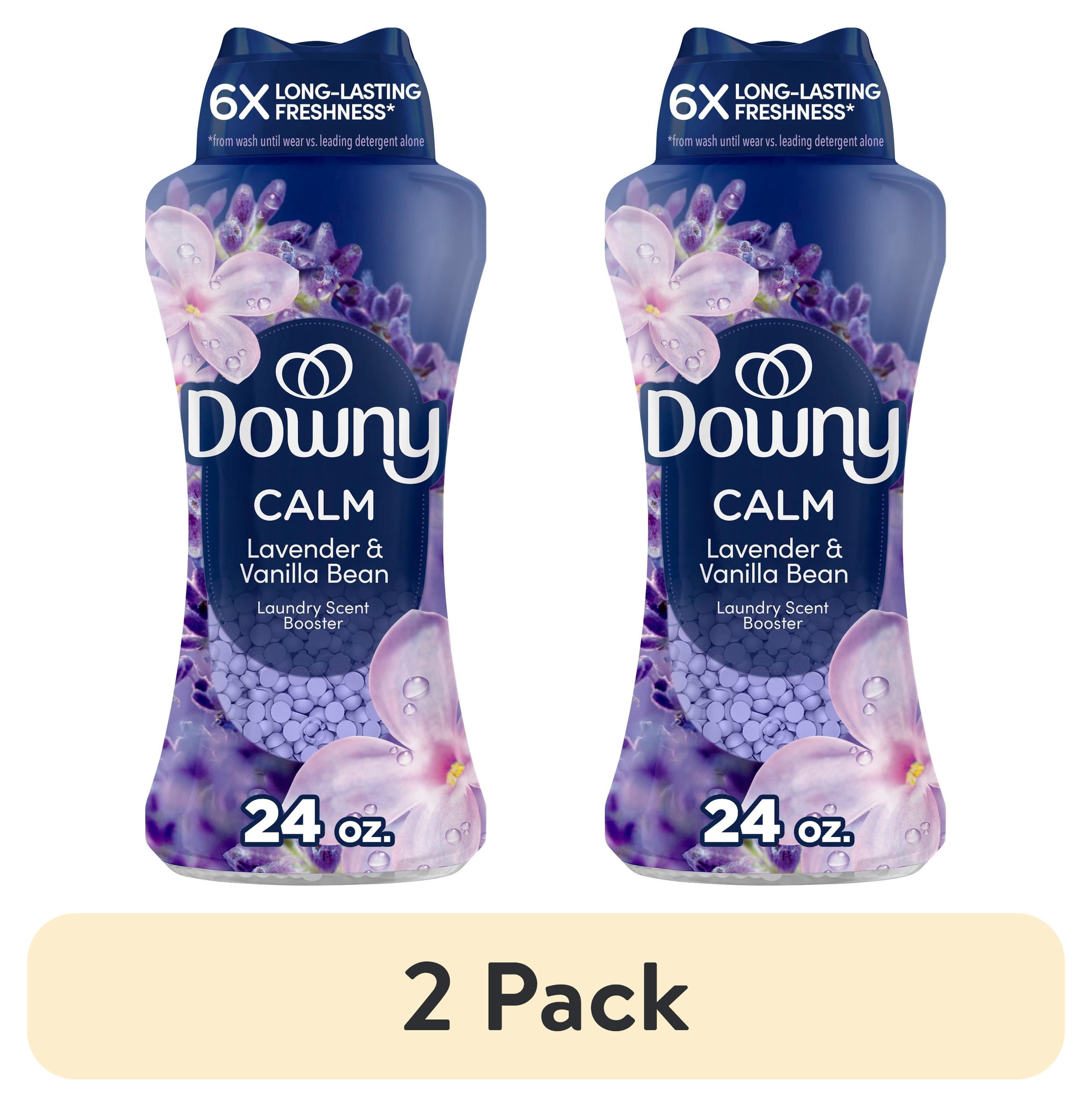 (2 pack) Downy Laundry Scent Beads, In-Wash Scent Booster, Infusions Calm Lavender and Vanilla Bean Scent, 24 oz