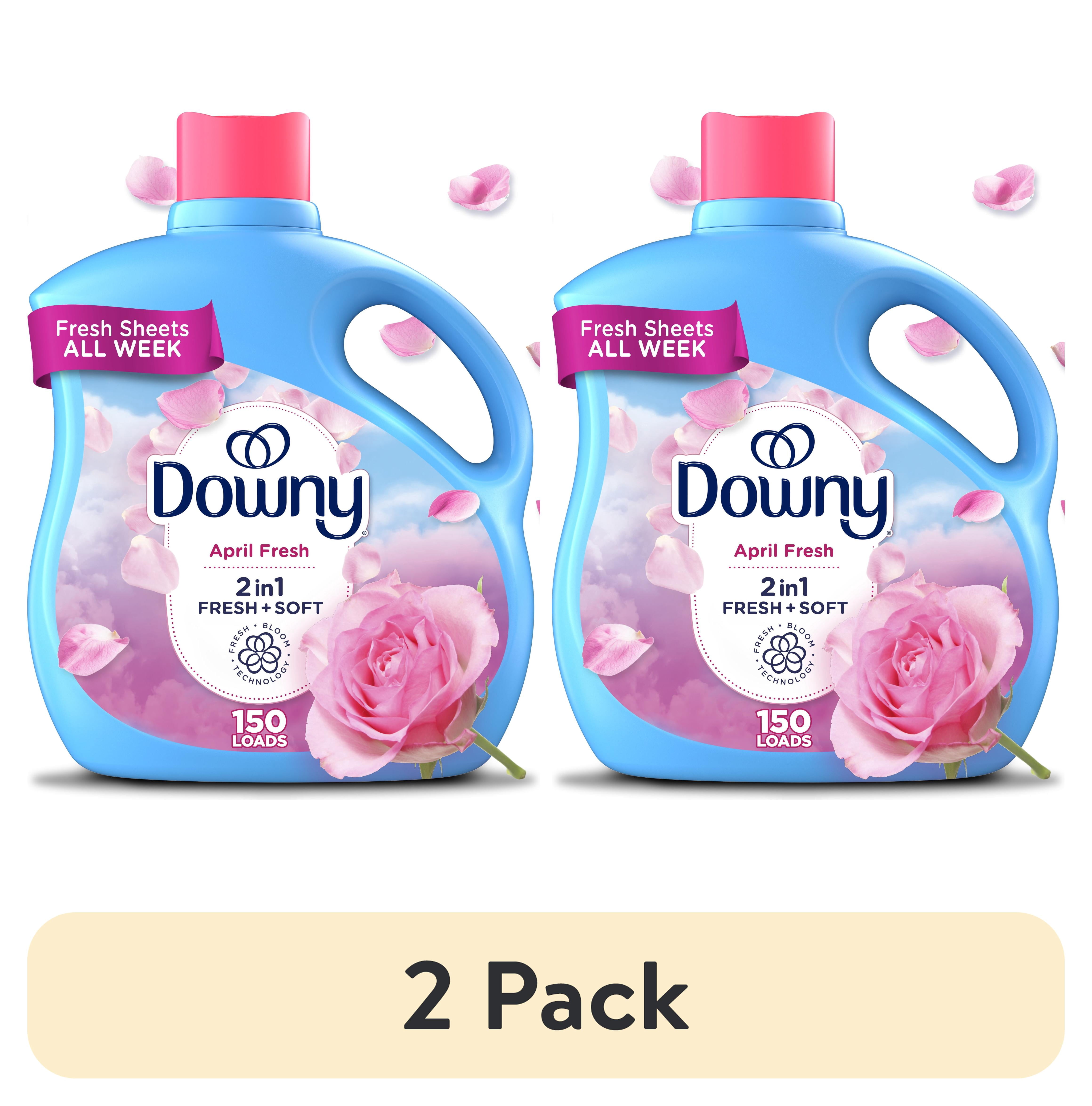 (2 pack) Downy Liquid Fabric Softener, April Fresh Scent, 111 fl oz, 150 Loads