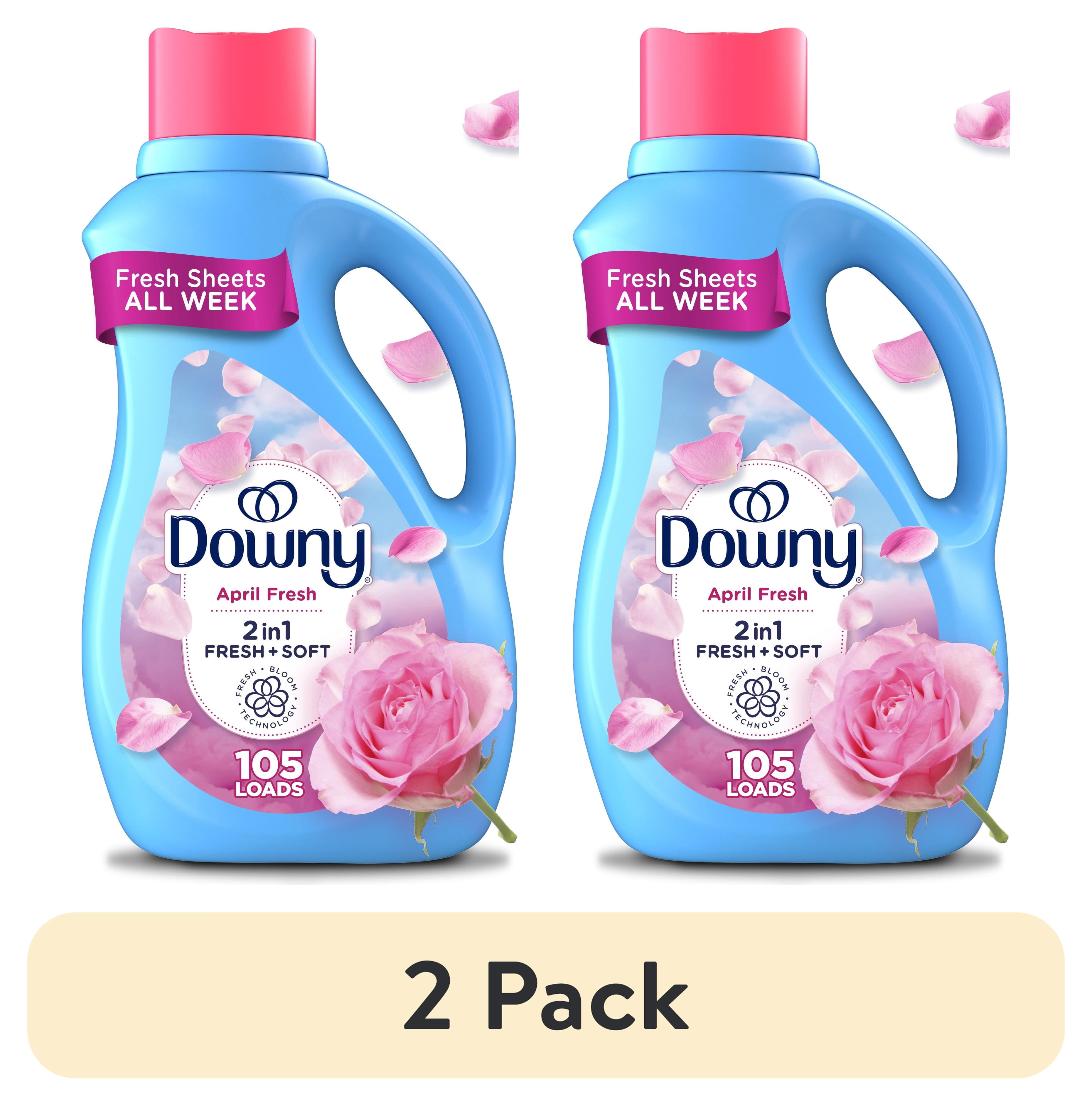 (2 pack) Downy Liquid Fabric Softener, April Fresh Scent, 77 fl oz, 105 Loads