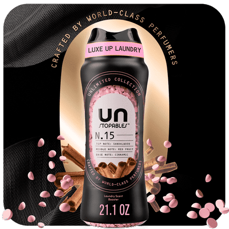 (2 pack) Downy Unstopables Unlimited Collection In-Wash Laundry Scent Booster Beads, N.15 Scent, 21.1 oz