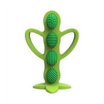(2 pack) Dr. Brown's Peapod Teether & Training Toothbrush, Soft 100% Silicone, BPA Free, 3m+, 1 Pack