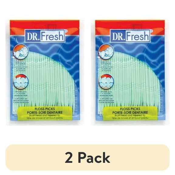 (2 pack) Dr. Fresh Floss Picks, 100 count