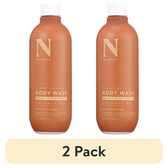 (2 pack) Dr. Natural Coconut Oil Body Wash