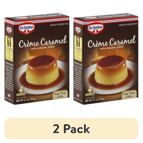 (2 pack) Dr. Oetker Flan Creme Caramel, 3.7 Ounce Boxes