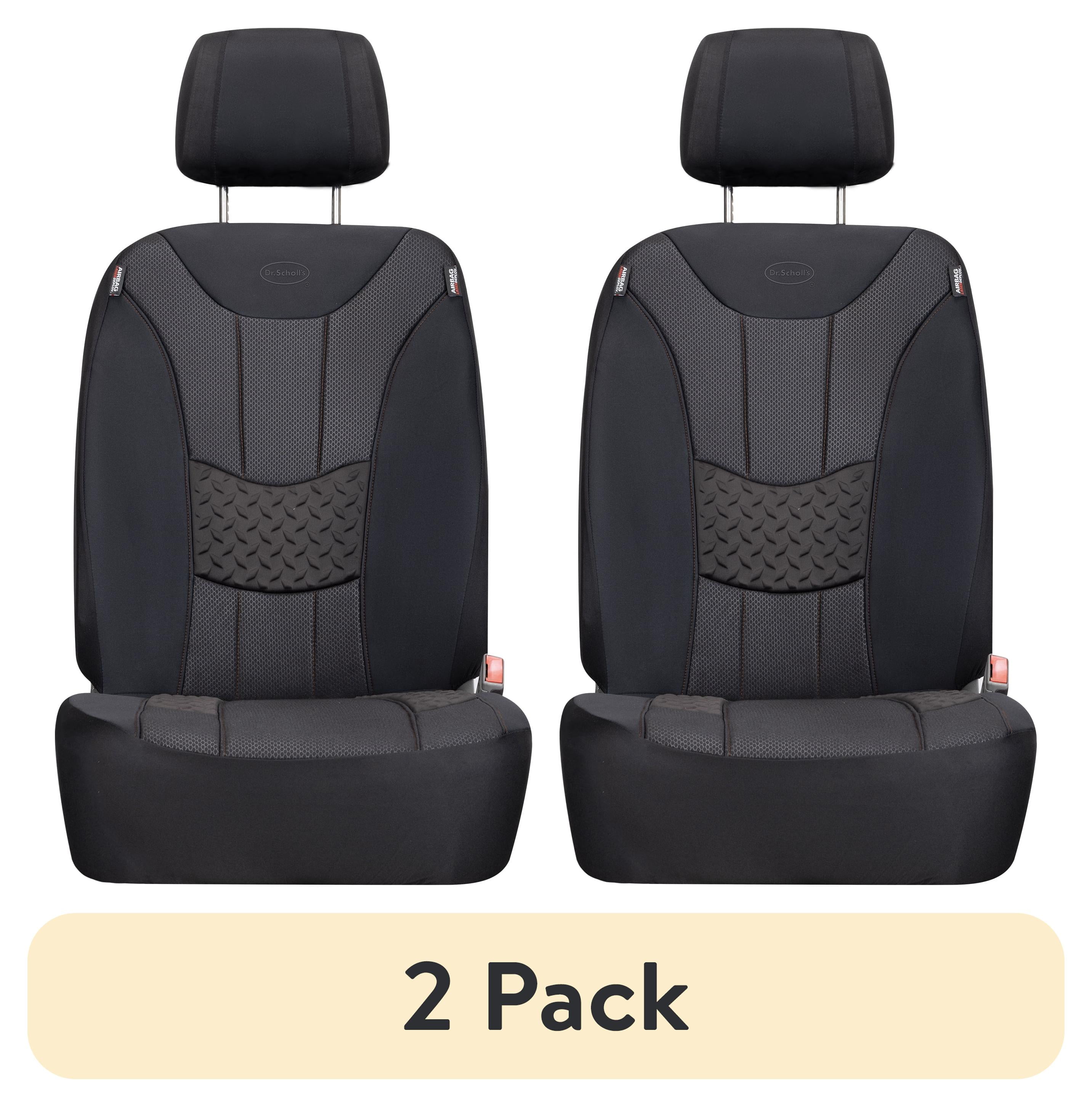 (2 pack) Dr. Scholl's 1-Piece Copper-Infused Seat Cover for Cars, Trucks & SUVs