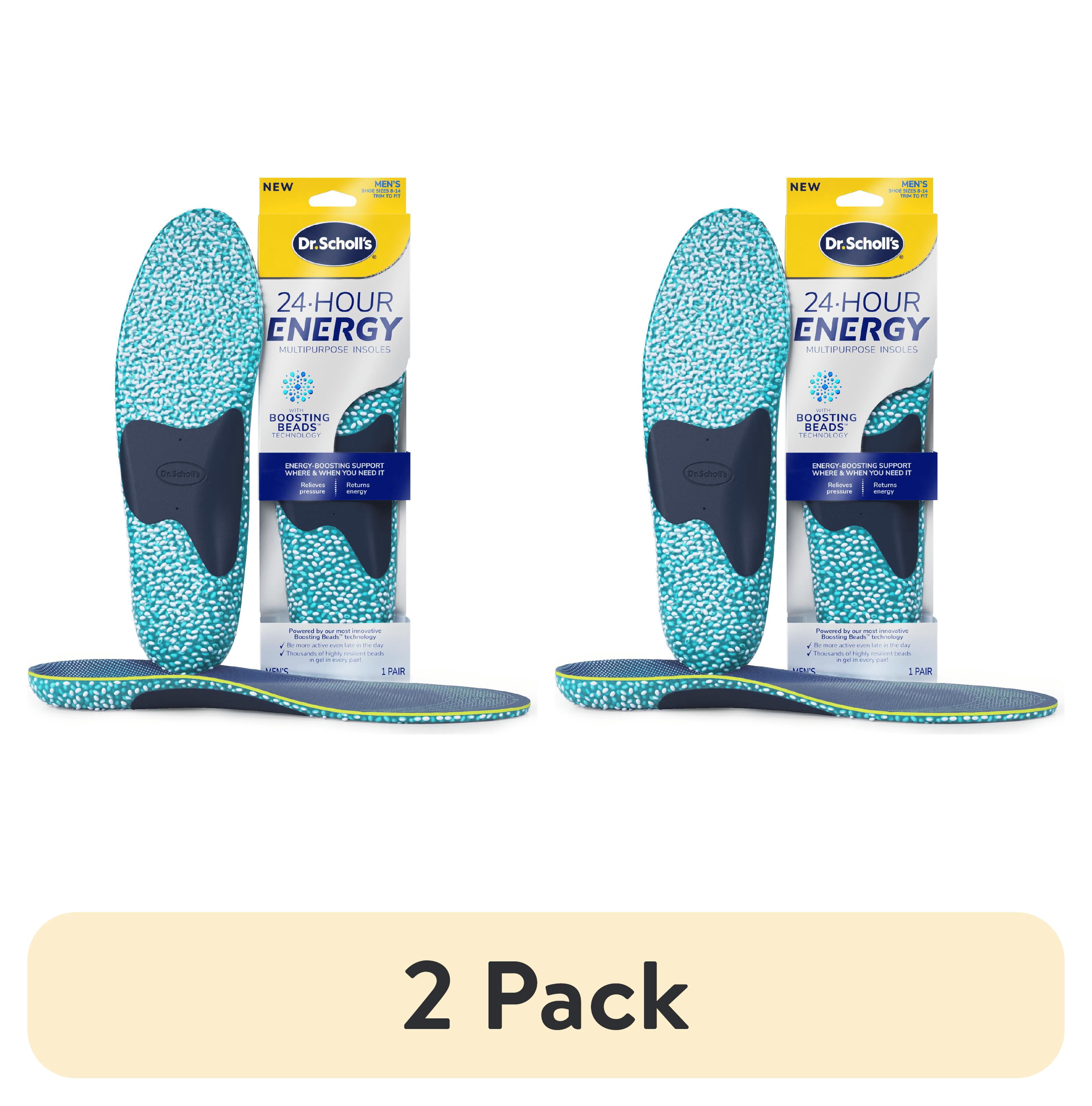 (2 pack) Dr. Scholl's 24-Hour Energy Multipurpose Insoles for Men, Size 8-14