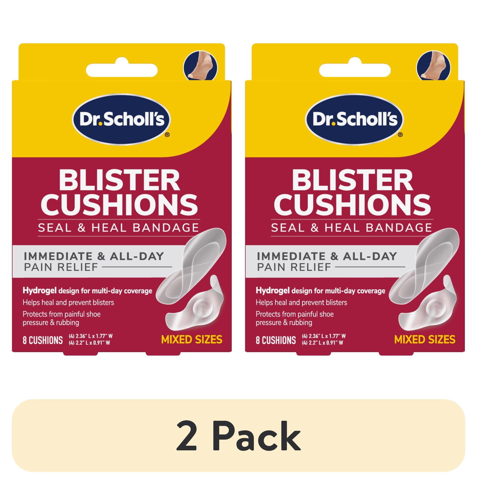 (2 pack) Dr. Scholl's® Blister Cushions Seal & Heal Bandage with Hydrogel Technology Mixed Sizes 8 Count