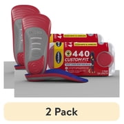 2 pack Dr. Scholl s  Custom Fit  Foot Orthotics 3/4 Length Inserts, CF 440, All-Day Pain Relief for Feet