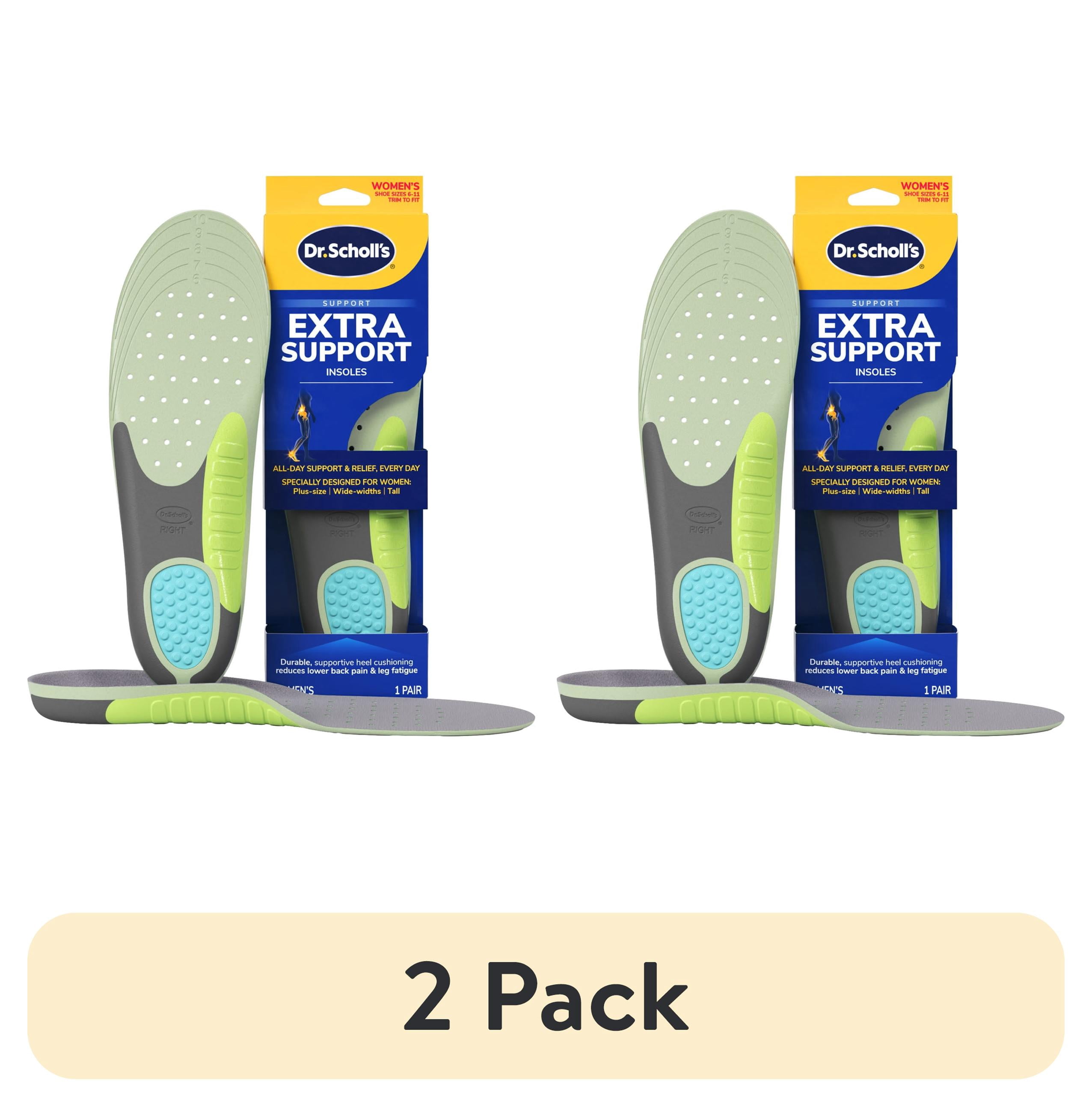 (2 pack) Dr. Scholl's ® Extra Support Insoles for Women, Size 6-11, 1 Pair, Trim to Fit Inserts