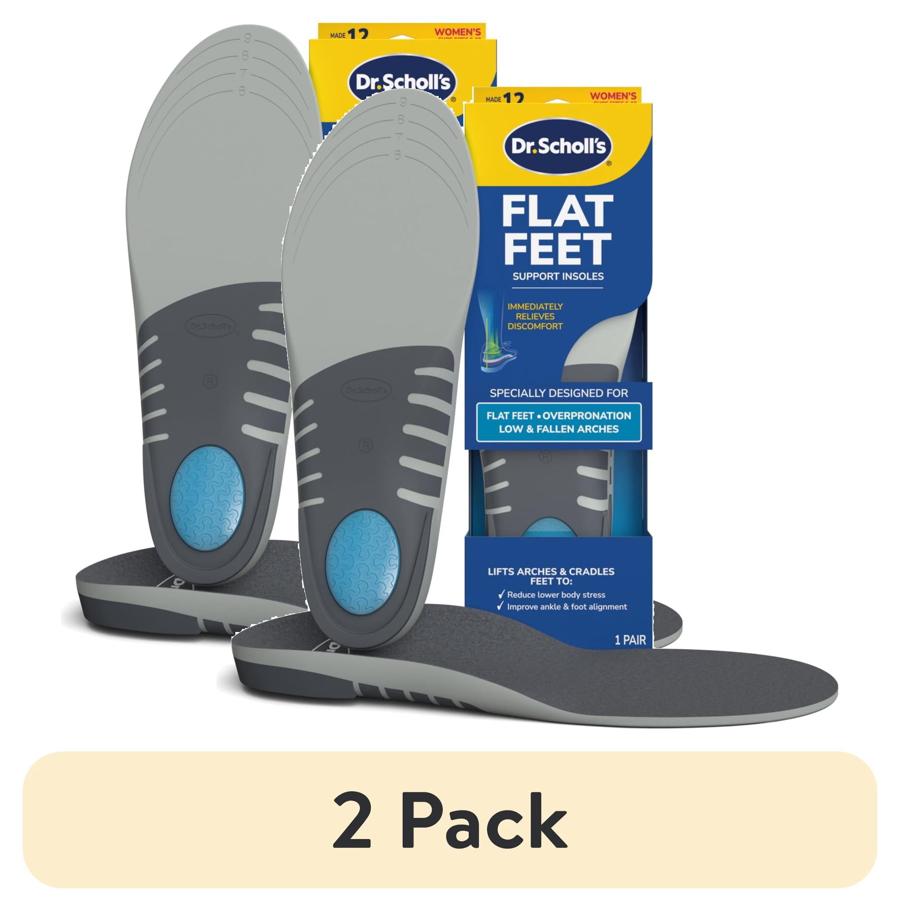 (2 pack) Dr. Scholl's Flat Feet Insoles, Women, - 1 Pair