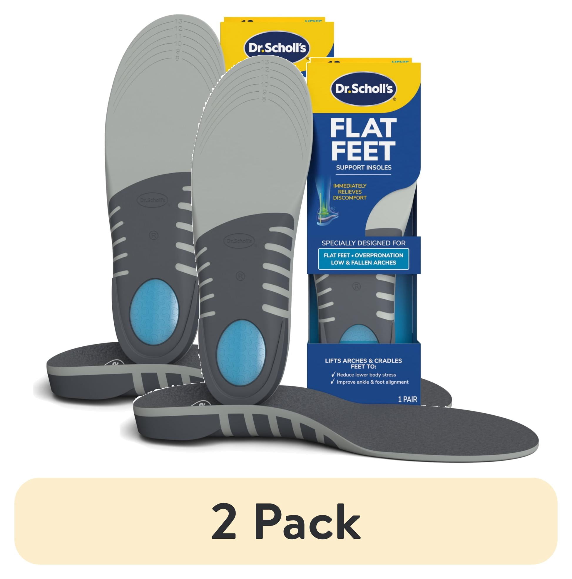 (2 pack) Dr. Scholl's Flat Feet Insoles for Men - 1 Pair