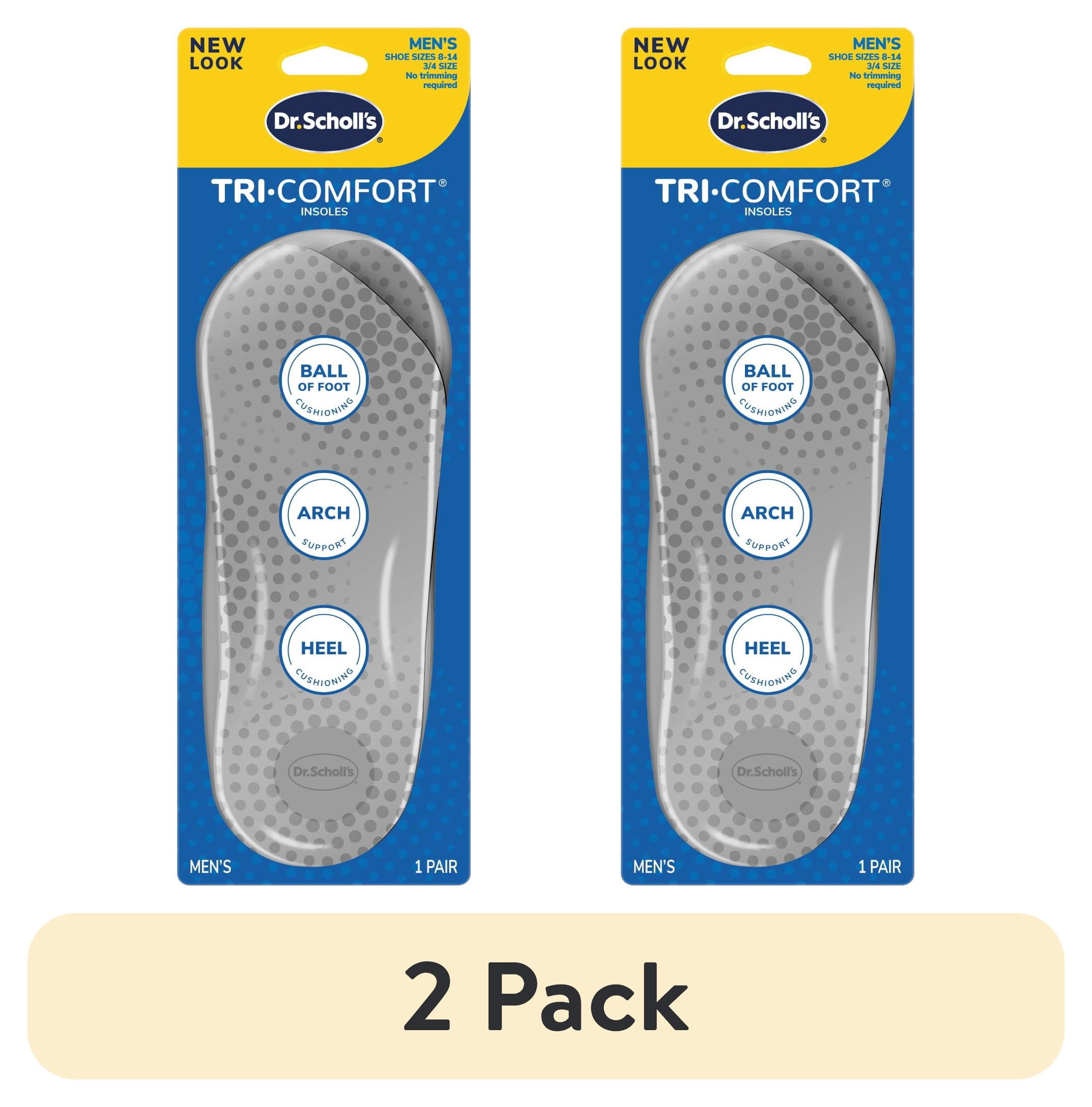 (2 pack) Dr. Scholl's Tri-Comfort Insoles for Men, Size 6-11