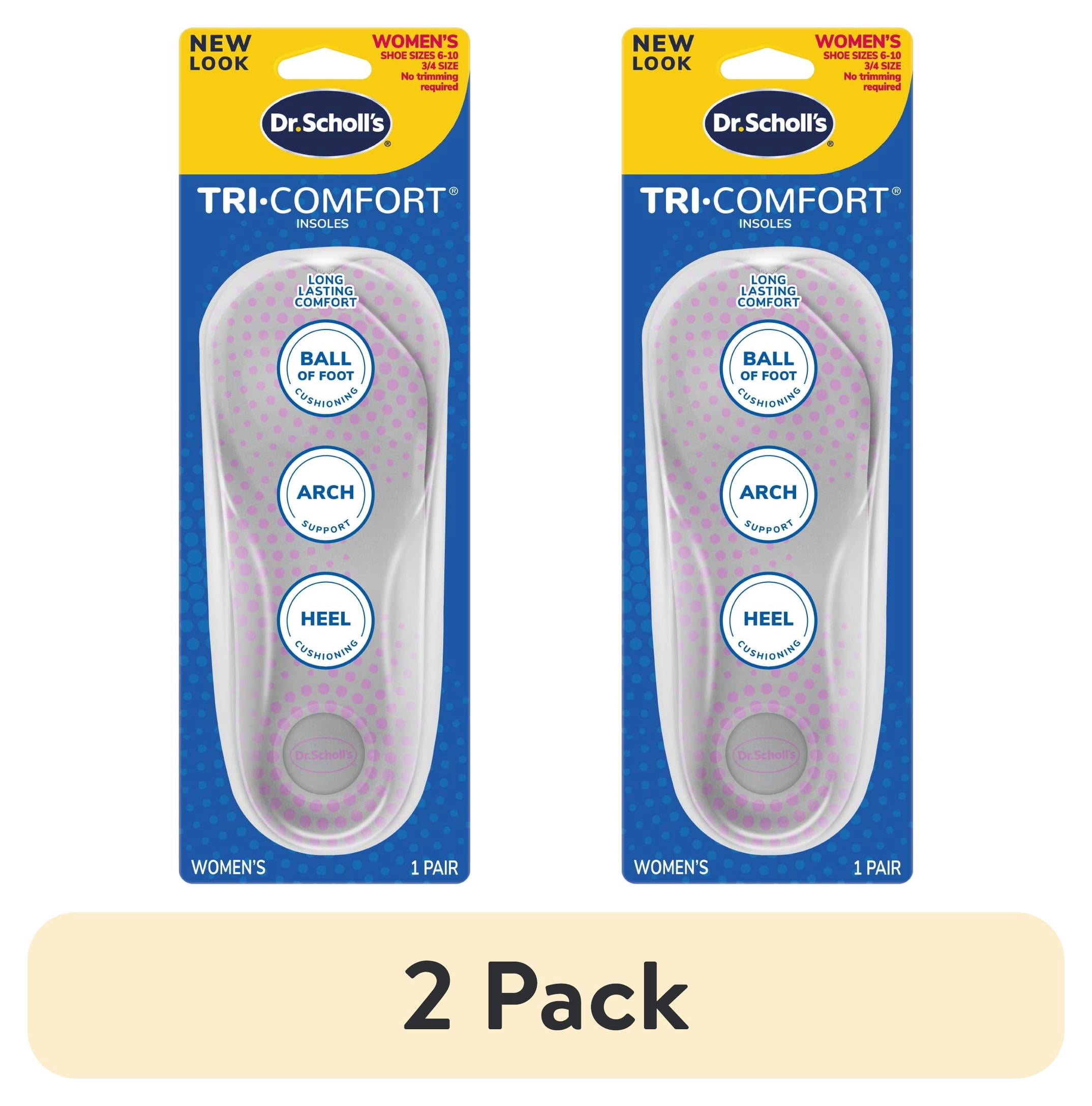(2 pack) Dr. Scholl's Tri-Comfort Insoles for Women, Size 6-10