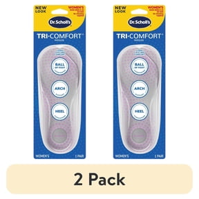 (2 pack) Dr. Scholl's Tri-Comfort Insoles for Women, Size 6-10