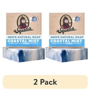 2 pack Dr. Squatch Mens Soap, Natural Bar Soap for Men, Coastal Mist, 5 oz
