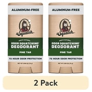 2 pack Dr. Squatch Mens Aluminum Free Deodorant, Natural Deodorant for Men, Pine Tar, 2.65 Oz