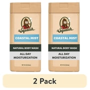 2 pack Dr. Squatch Mens Natural Body Wash, Sulfate Free Moisturizing Body Wash for men, Coastal Mist, 14 fl Oz