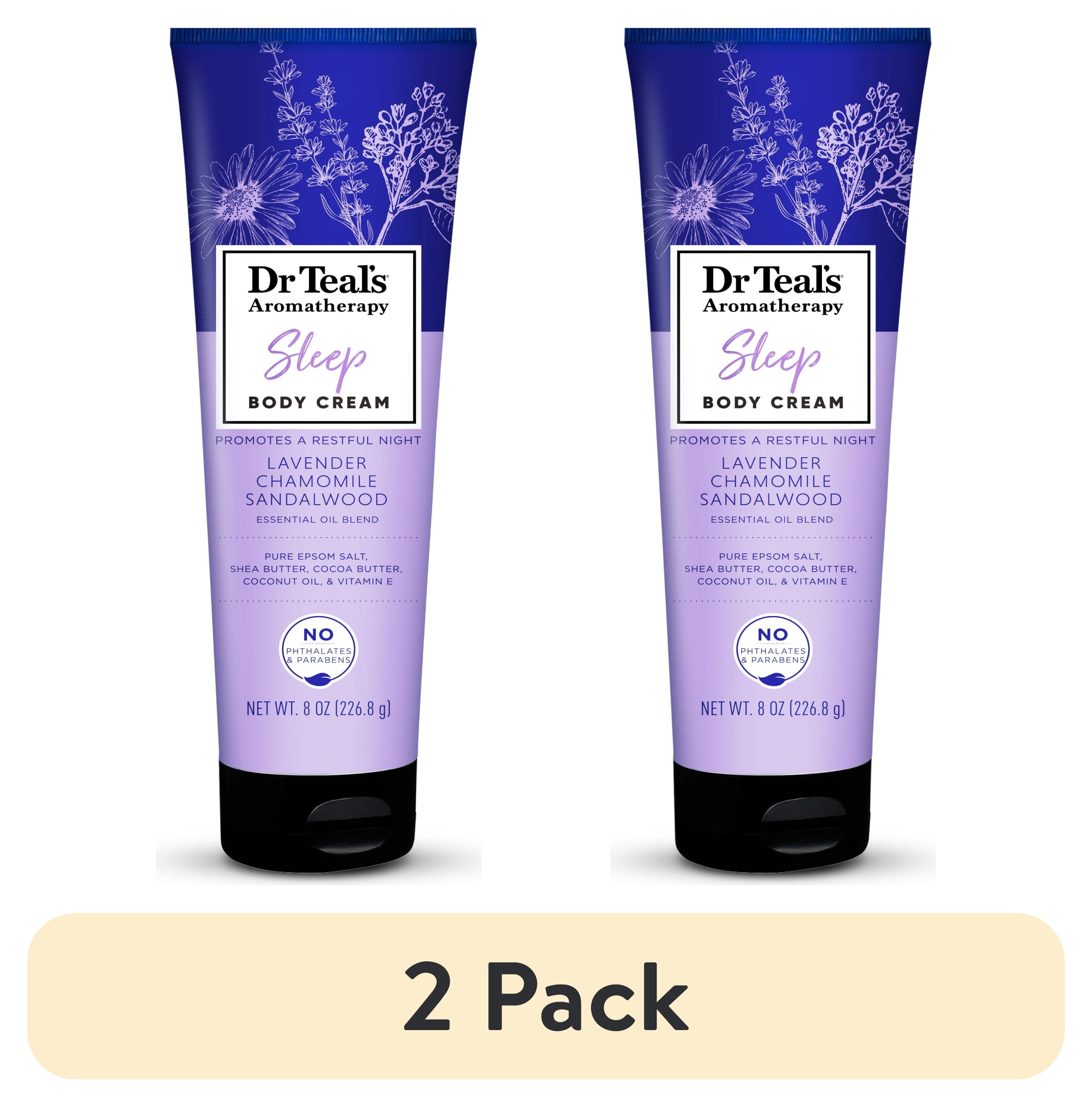 (2 pack) Dr Teal's Aromatherapy Sleep Body Cream, with Lavender, Chamomile & Sandalwood, 8 fl oz