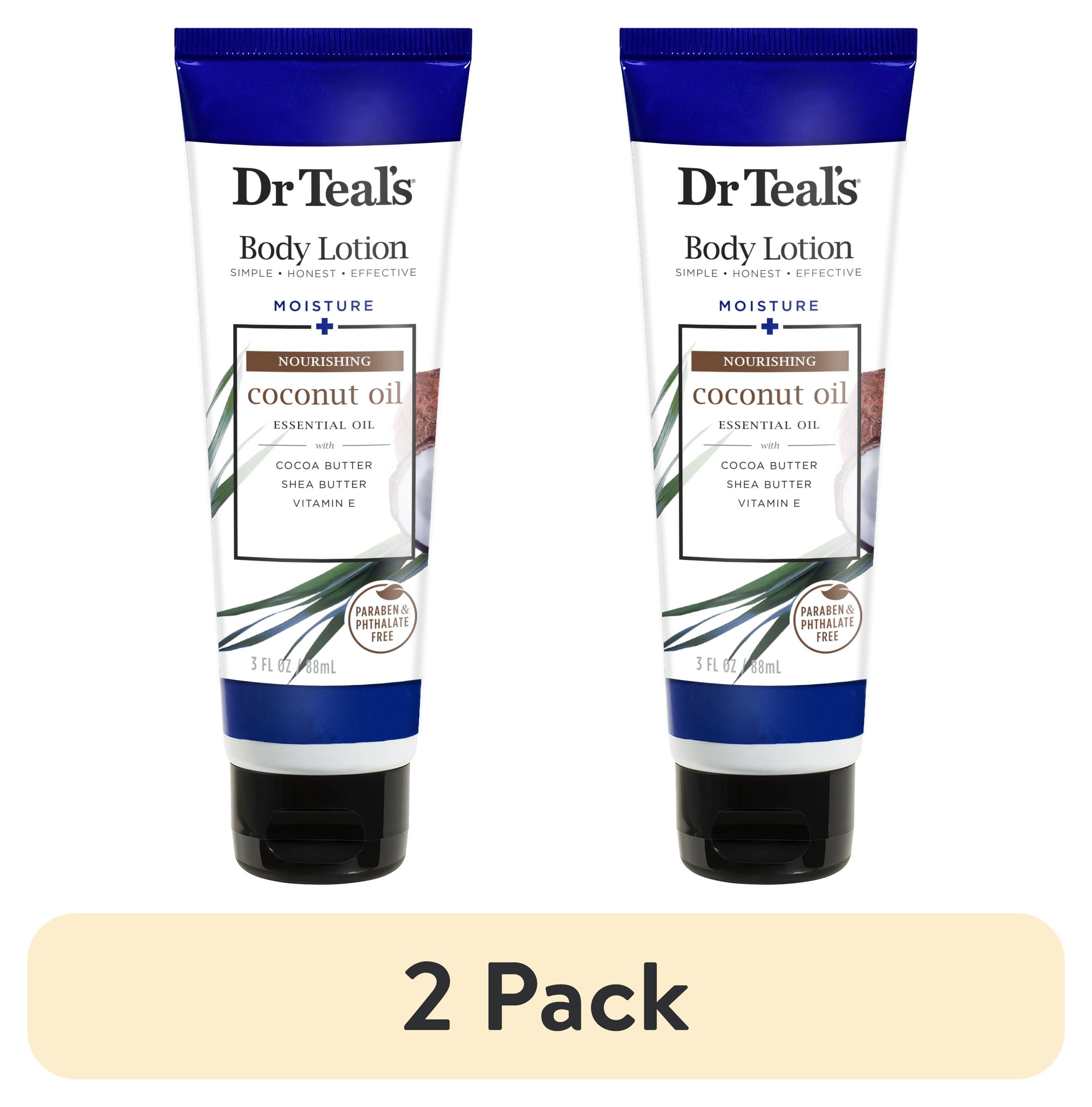 (2 pack) Dr Teal's Nourishing Coconut Oil Body Lotion, 3 Oz.