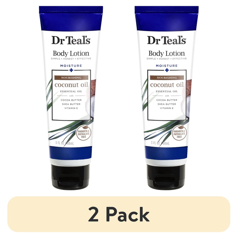 2 pack) Dr Teal's Nourish & Protect Body Lotion with Coconut Oil