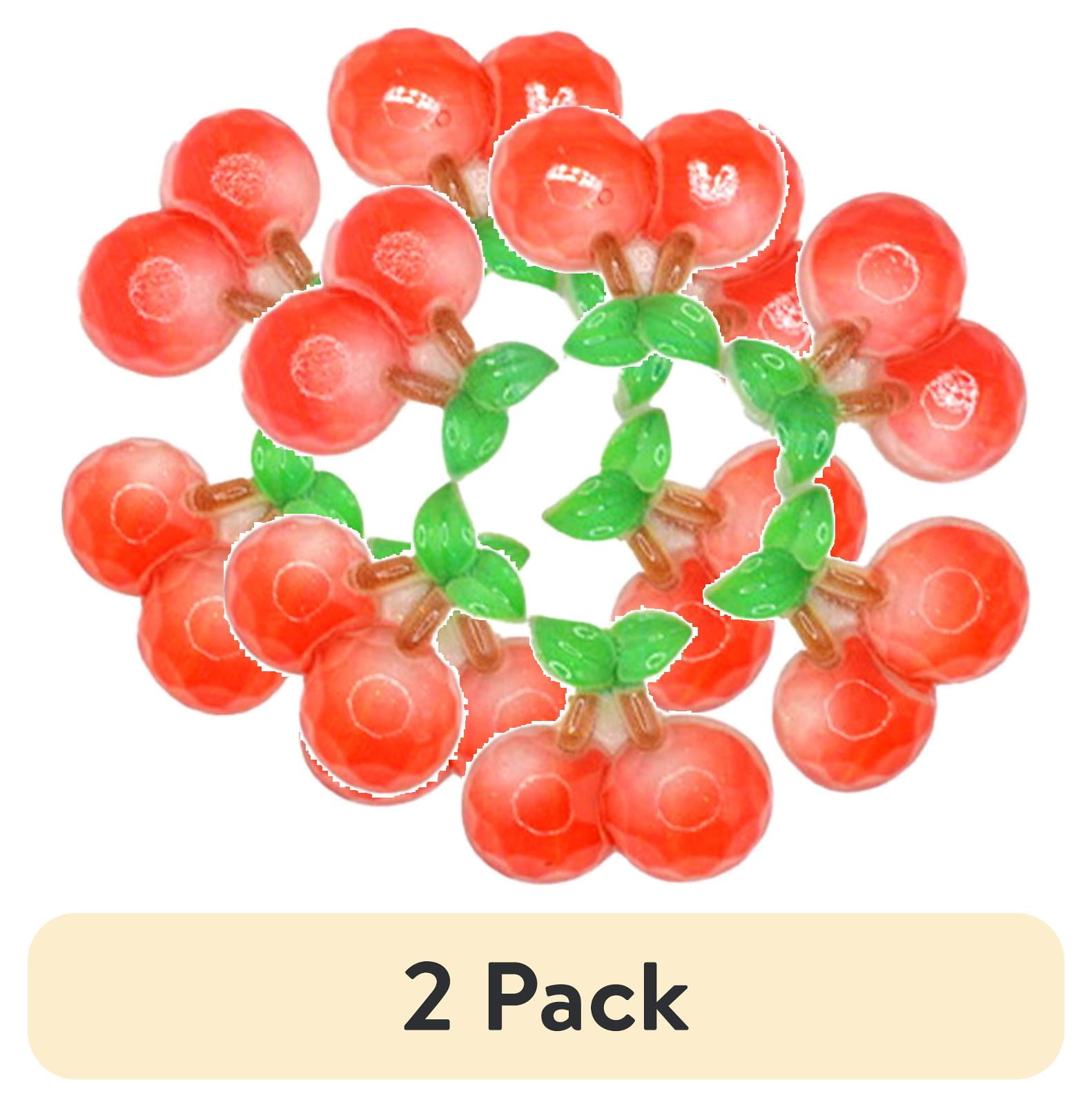 (2 pack) Dress It Up Buttons, Cherries, Sewing Fasteners, 6 Pieces