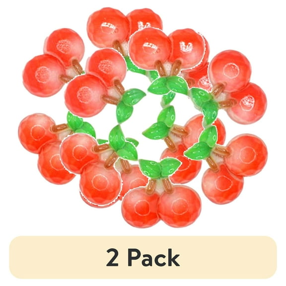 (2 pack) Dress It Up Buttons, Cherries, Sewing Fasteners, 6 Pieces