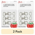 thumbnail image 1 of (2 pack) Dritz 1/2" Silver Swivel Hook with D-Ring, 3 Count, 1 of 6