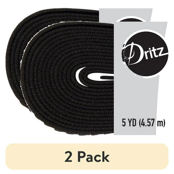 (2 pack) Dritz 1" Sewing & Crafting Non-Roll Elastic Value Pack Black 5 Yards