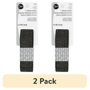 (2 pack) Dritz 1" Sewing & Crafting Metallic Elastic Black 1.25 Yards