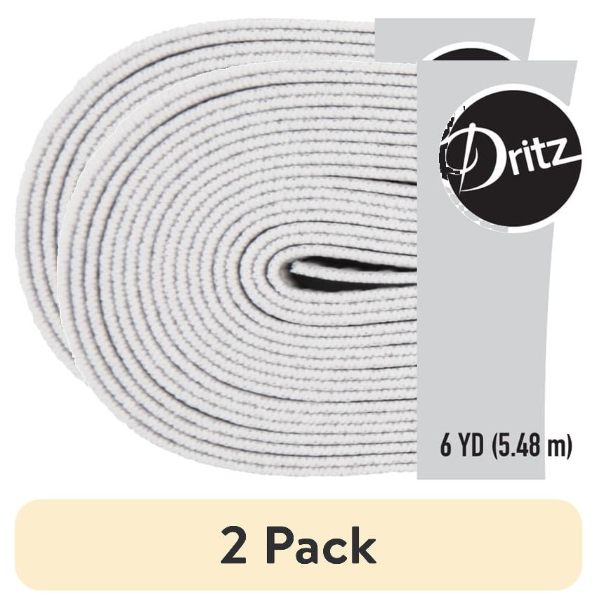 (2 pack) Dritz 3/4" Sewing & Crafting Non-Roll Elastic Value Pack White 6 Yards