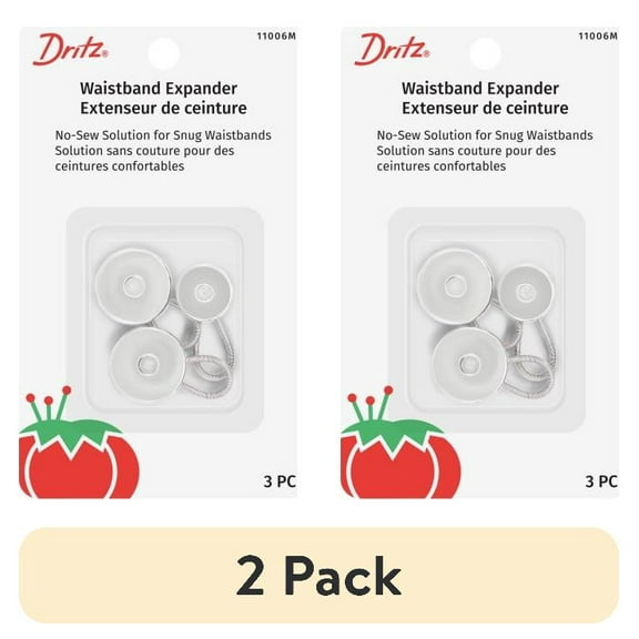 (2 pack) Dritz Waistband Expander Value Pack, 3 Count