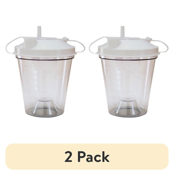 (1 pack) Drive Medical Suction Canister Drive Medical 800 mL Float Valve ShutOff - 1 Each