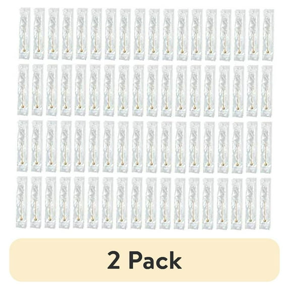 (2 pack) Dryden & Palmer Sugar Stick Clear Swizzle, 72-Count Box