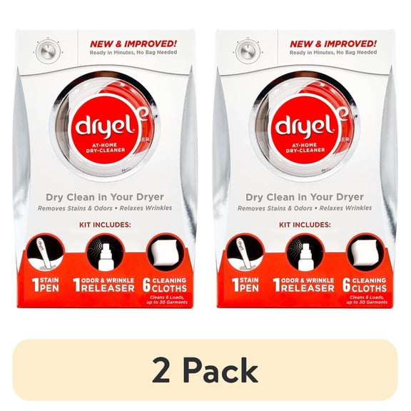 (2 pack) Dryel At-Home Dry-Cleaner 6 Count