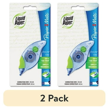(2 pack) Dryline Grip Correction Tape, Non-Refillable, 1/5" X 335"